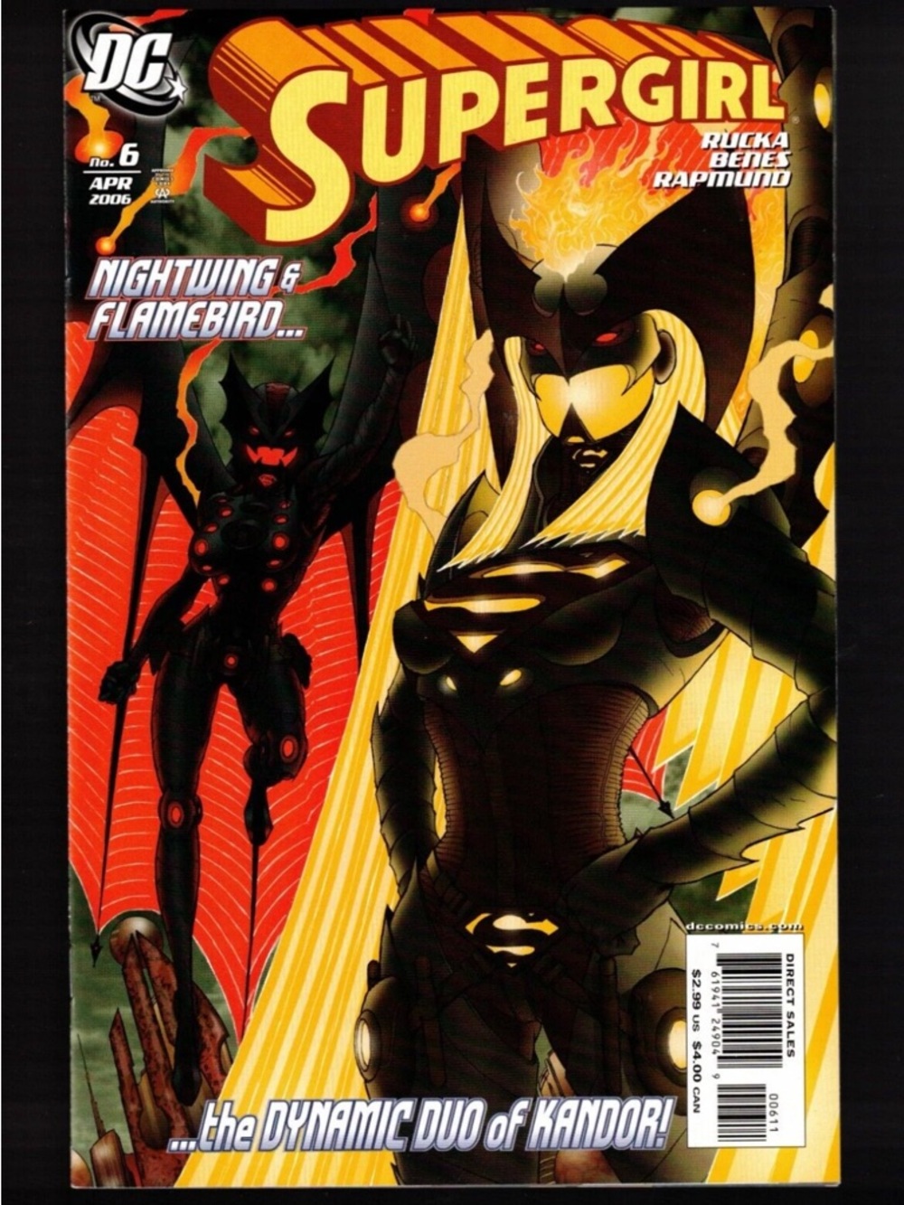 DC Supergirl No.6 April 2006 Nightwing & Flamebird Comic book